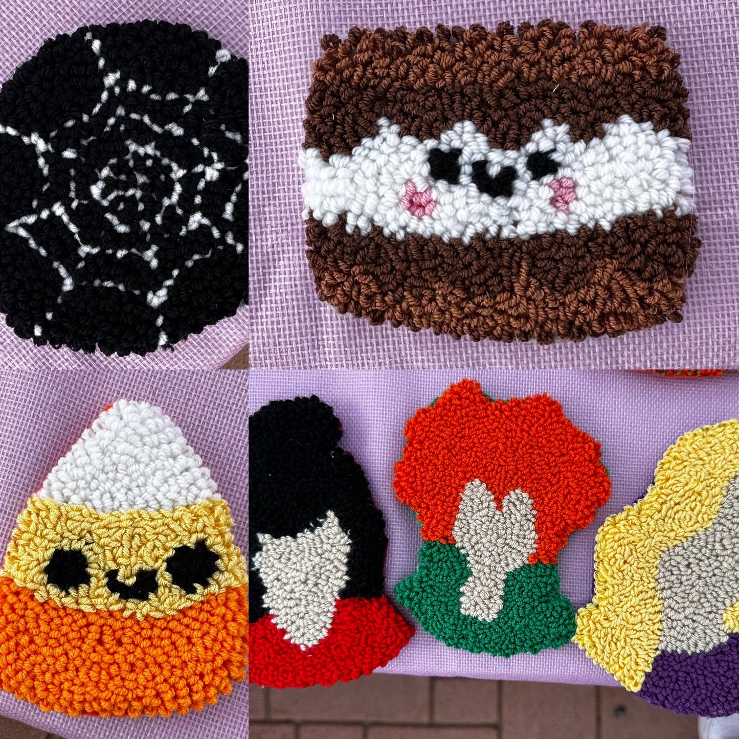 Punch Needle Cup Coasters