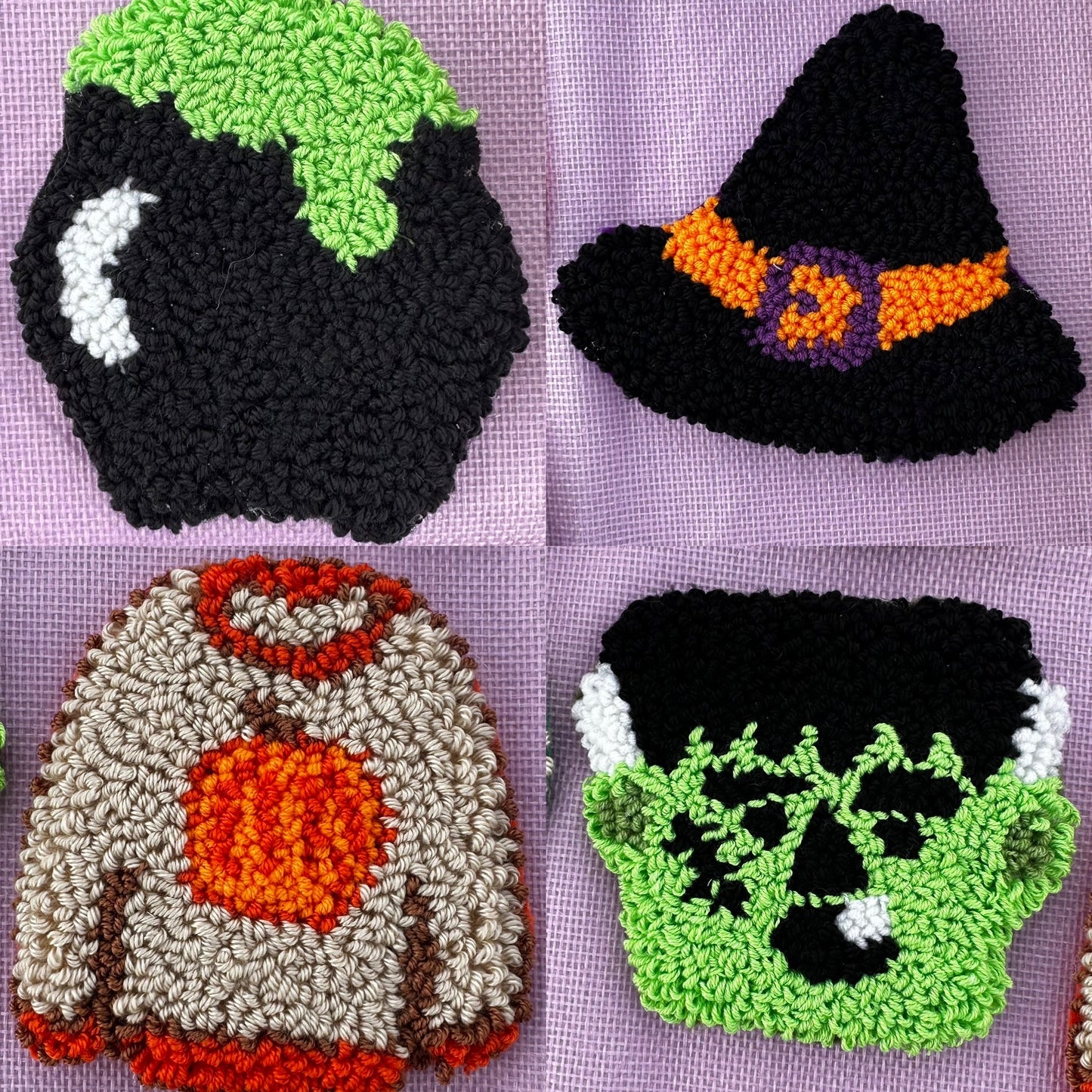 Punch Needle Cup Coasters