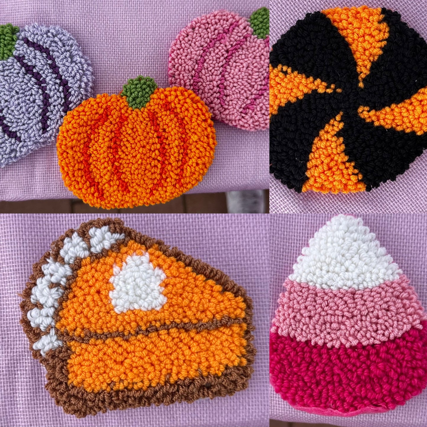 Punch Needle Cup Coasters