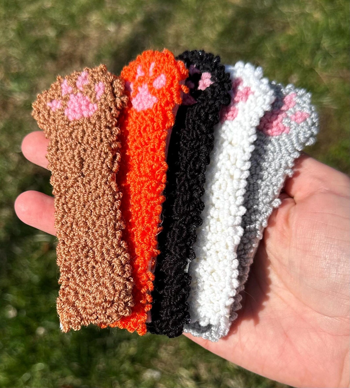 Punch Needle Paw Bookmark