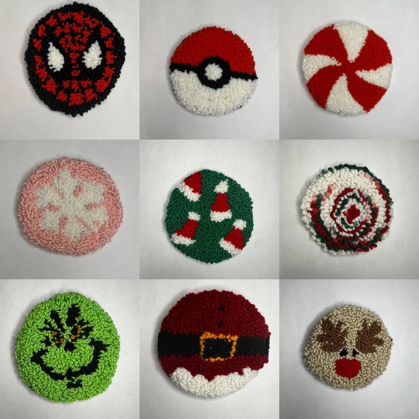 Punch Needle Cup Coasters