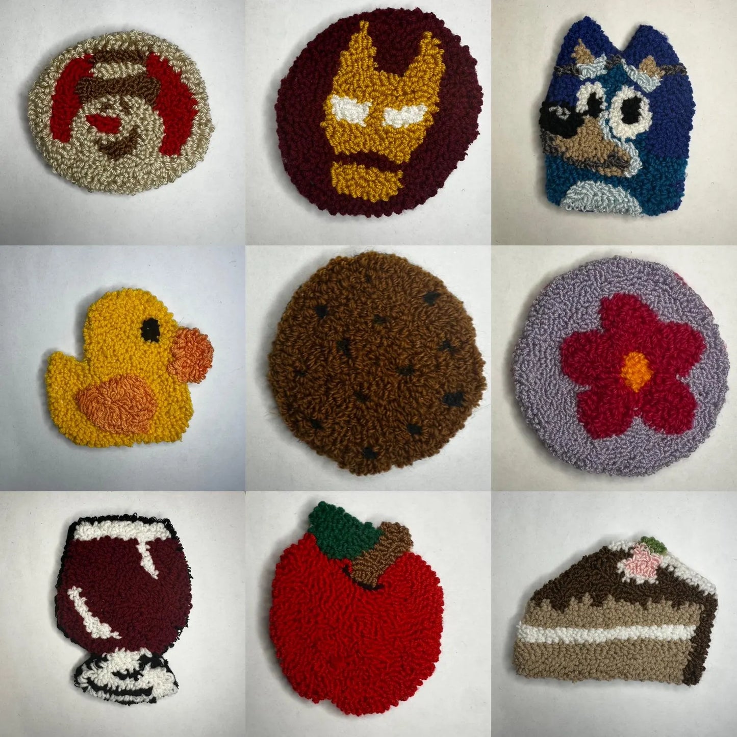 Punch Needle Cup Coasters