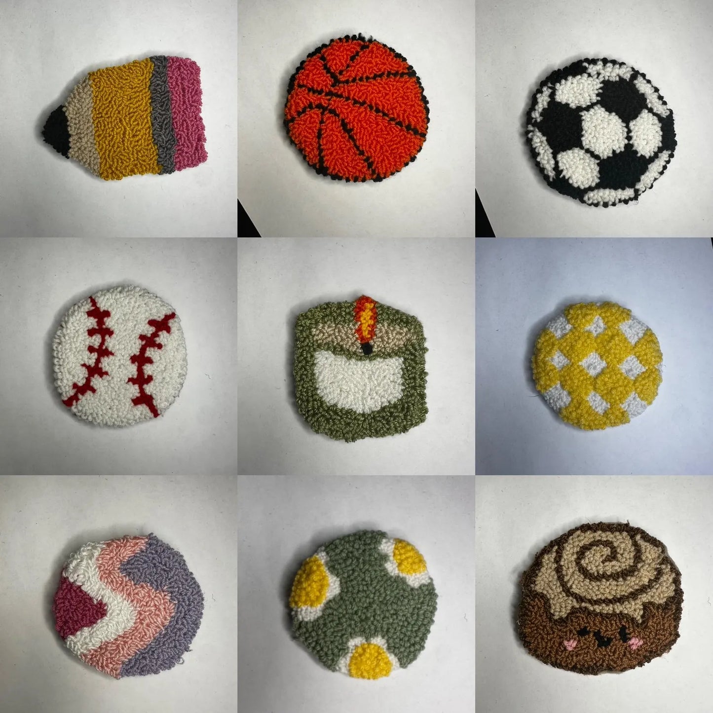 Punch Needle Cup Coasters