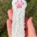 Punch Needle Paw Bookmark